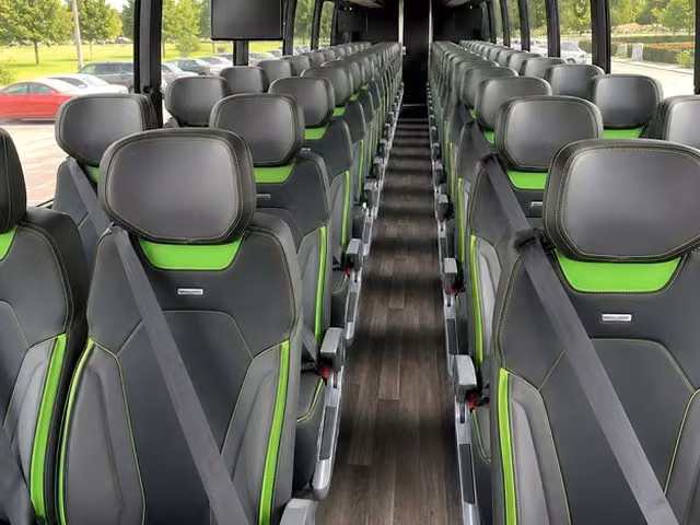santa paula charter bus interior